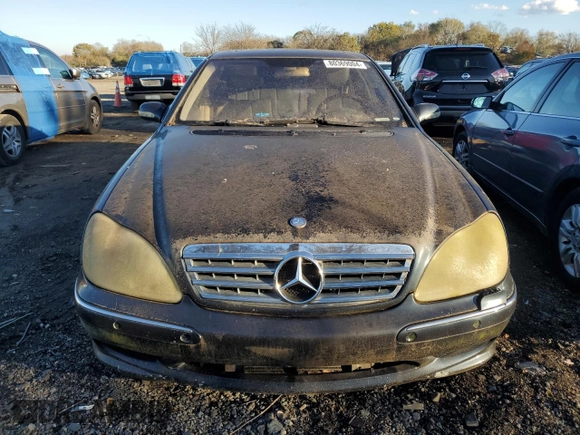 2002 Mercedes-Benz S-Class 6.0L with VIN WDBNG78J12A282359, listed as a Copart auction lot 80369004 with 198,414 mi miles and Non Repairable. Bid and sale history available at carsss.com. Image 5.