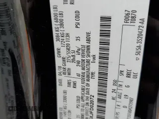 2018 Ford F-150 XL с VIN 1FTEW1C5XJFD02072, выставлен на аукционе Copart как лот 46525845 с пробегом 47 862 миль миль и На запчасти • Non repairable. История ставок и продаж доступна на DreamBid. Изображение 12.