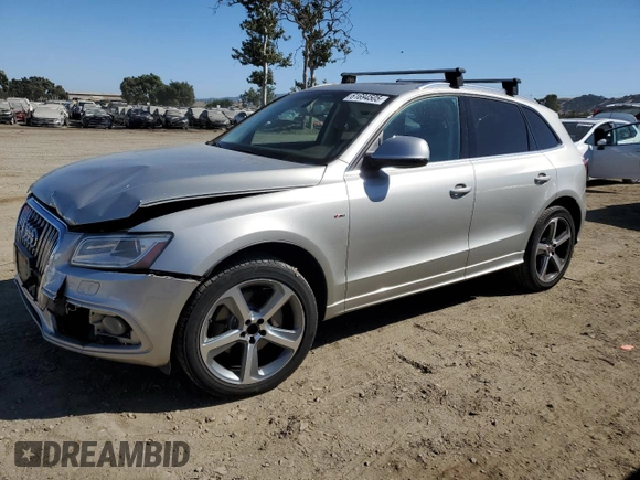 2014 Audi Q5 Premium Plus with VIN WA1DGAFP0EA037312, listed as a Copart auction lot 61694505 with 124,252 mi miles and Salvage title. Bid and sale history available at DreamBid. Image 1.