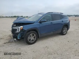 2024 GMC Terrain SLE z VIN 3GKALMEG6RL156475, wystawiony jako Copart lot #54344015 z przebiegiem 43 535 mil mil oraz Szkody całkowita. Historia ofert i sprzedaży dostępna na DreamBid. Obrazek 1.