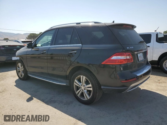 2015 Mercedes-Benz M 350 with VIN 4JGDA5JB2FA499071, listed as a Copart auction lot 62532565 with 91,704 mi miles and Salvage title. Bid and sale history available at DreamBid. Image 2.
