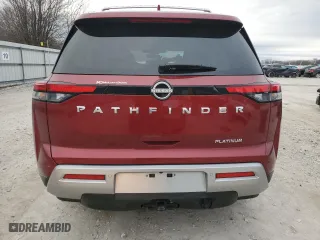 2024 Nissan Pathfinder Platinum with VIN 5N1DR3DG7RC316812, listed as a Copart auction lot 44542305 with 1,608 mi miles and Salvage Title. Bid and sale history available at carsss.com. Image 6.