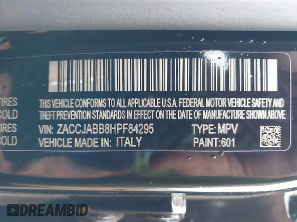 2017 Jeep Renegade Latitude с VIN ZACCJABB8HPF84295, выставлен на аукционе IAAI как лот 42431891 с пробегом 92 417 миль миль и . История ставок и продаж доступна на DreamBid. Изображение 9.