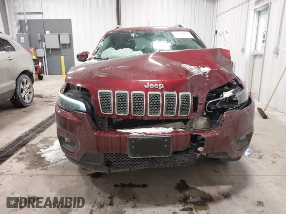 2019 Jeep Cherokee Latitude Plus with VIN 1C4PJMLB6KD465474, listed as a IAAI auction lot 41563058 with 74,680 mi miles. Bid and sale history available at carsss.com. Image 12.