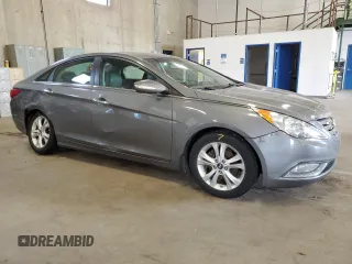 2013 Hyundai Sonata Limited with VIN 5NPEC4AC2DH625036, listed as a Copart auction lot 60469605 with 92,576 mi miles and Salvage title. Bid and sale history available at DreamBid. Image 4.