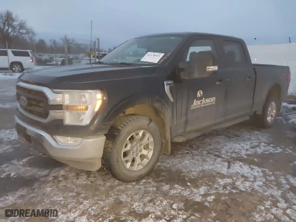 2021 Ford F-150 XL with VIN 1FTFW1E82MKE69632, listed as a IAAI auction lot 41378565 with 51,790 mi miles. Bid and sale history available at carsss.com. Image 2.