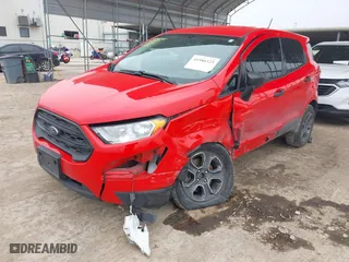 2021 Ford EcoSport S with VIN MAJ3S2FE7MC422847, listed as a IAAI auction lot 41586323 with 87,492 mi miles. Bid and sale history available at carsss.com. Image 2.