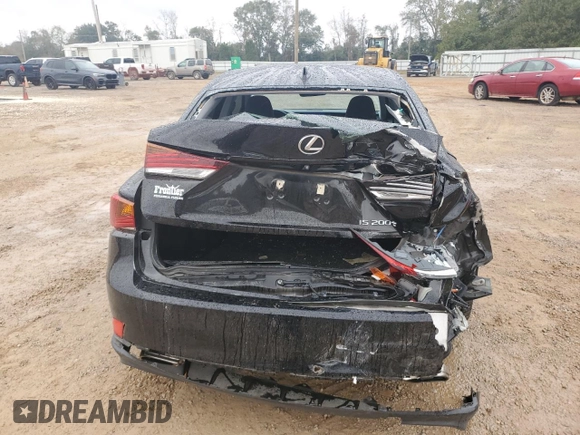 2017 Lexus IS 200t with VIN JTHBA1D21H5060292, listed as a Copart auction lot 83336214 with 87,865 mi miles and Salvage Title. Bid and sale history available at DreamBid. Image 6.