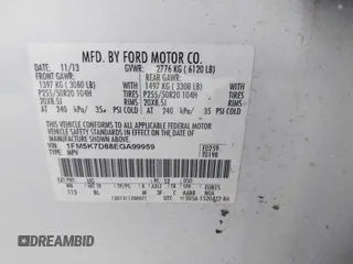 2014 Ford Explorer XLT с VIN 1FM5K7D88EGA99959, выставлен на аукционе IAAI как лот 42439266 с пробегом 124 632 миль миль и . История ставок и продаж доступна на DreamBid. Изображение 9.
