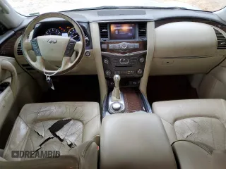 2012 Infiniti QX56 7-passenger with VIN JN8AZ2NE5C9017245, listed as a Copart auction lot 79654654 with 153,294 mi miles and Salvage Title. Bid and sale history available at carsss.com. Image 8.