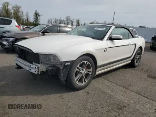 2013 Ford Mustang V6 with VIN 1ZVBP8EM6D5264800, listed as a Copart auction lot 52551845 with 185,217 mi miles and Salvage title. Bid and sale history available at DreamBid. Image 1.