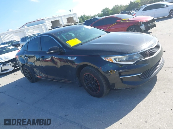 2018 Kia Optima LX with VIN 5XXGT4L33JG195305, listed as a IAAI auction lot 41943348 with 174,458 mi miles. Bid and sale history available at carsss.com. Image 13.