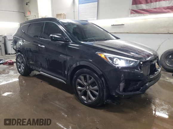 2017 Hyundai Santa Fe Ultimate with VIN 5XYZWDLA6HG501546, listed as a Copart auction lot 43372955 with 80,120 mi miles and Salvage title. Bid and sale history available at DreamBid. Image 4.