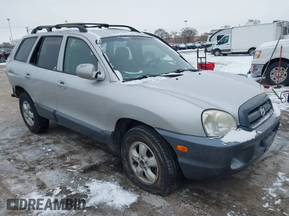2005 Hyundai Santa Fe GLS with VIN KM8SC73D35U912897, listed as a IAAI auction lot 41401372 with 260,843 mi miles and . Bid and sale history available at DreamBid. Image 1.