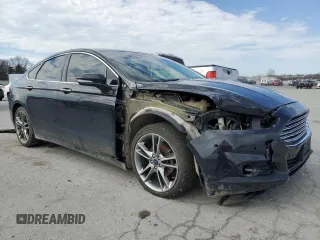 2015 Ford Fusion Titanium with VIN 3FA6P0D94FR308849, listed as a Copart auction lot 50436205 with 214,565 mi miles and Clean Title. Bid and sale history available at carsss.com. Image 4.