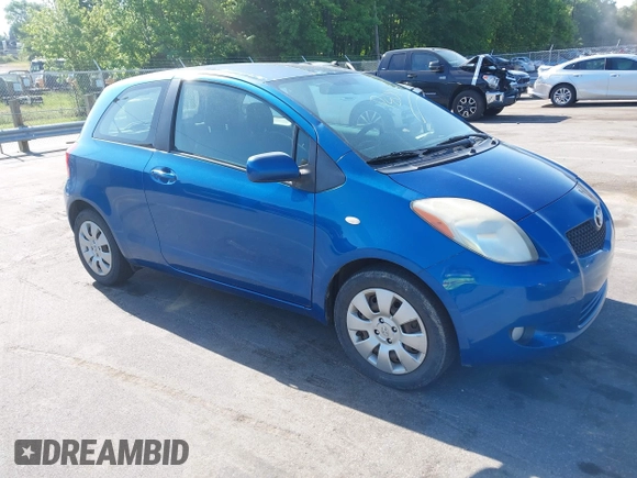 2008 Toyota Yaris with VIN JTDJT923285177722, listed as a IAAI auction lot 42178601 with 183,828 mi miles. Bid and sale history available at carsss.com. Image 1.