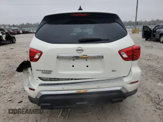 2017 Nissan Pathfinder Platinum with VIN 5N1DR2MN8HC645395, listed as a Copart auction lot 80670894 with 137,091 mi miles and Salvage Title. Bid and sale history available at carsss.com. Image 6.
