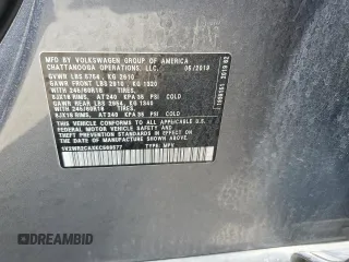 2019 Volkswagen Atlas SE with VIN 1V2WR2CAXKC568577, listed as a Copart auction lot 56372845 with 72,493 mi miles and Salvage title. Bid and sale history available at DreamBid. Image 13.