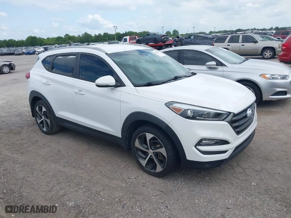 2016 Hyundai Tucson Limited with VIN KM8J33A21GU169553, listed as a IAAI auction lot 41989847 with 91,769 mi miles. Bid and sale history available at carsss.com. Image 1.