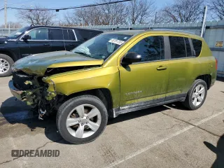 2012 Jeep Compass Sport with VIN 1C4NJCBA0CD556901, listed as a Copart auction lot 48791735 with 167,293 mi miles and Salvage Title. Bid and sale history available at carsss.com. Image 1.