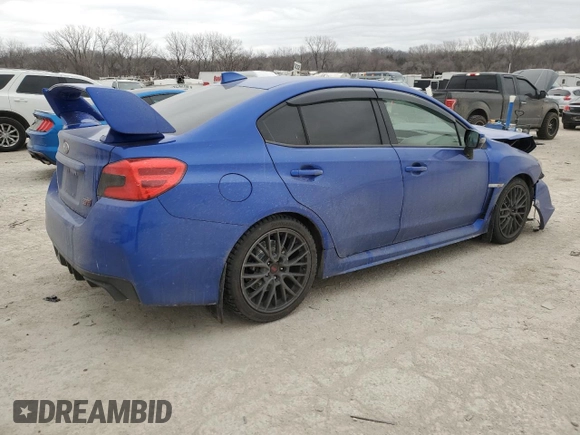 2016 Subaru WRX STI with VIN JF1VA2M6XG9811345, listed as a Copart auction lot 46994035 with 95,404 mi miles and Salvage title. Bid and sale history available at DreamBid. Image 3.
