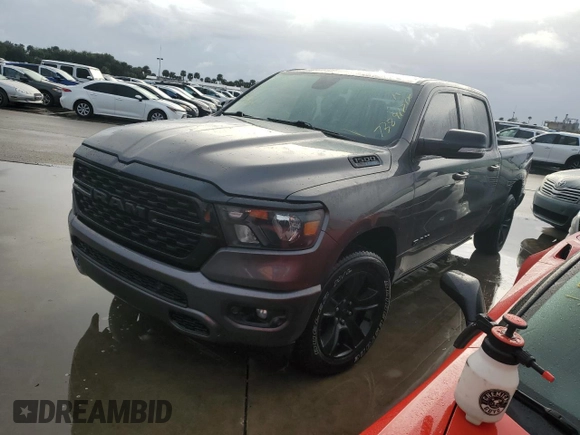 2022 Ram 1500 Big Horn with VIN 1C6RREMT1NN436517, listed as a Copart auction lot 73891714 with 0 mi miles and Non Repairable. Bid and sale history available at carsss.com. Image 1.