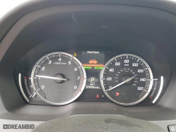 2016 Acura MDX w/Advance with VIN 5FRYD4H94GB035815, listed as a Copart auction lot 47518925 with 70,998 mi miles and Salvage Title. Bid and sale history available at carsss.com. Image 9.