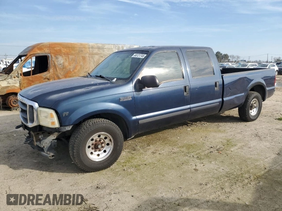 2001 Ford Super Duty F-250 XL with VIN 1FTNW20L91EC30747, listed as a Copart auction lot 46121745 with 128,629 mi miles and Salvage Title. Bid and sale history available at carsss.com. Image 1.