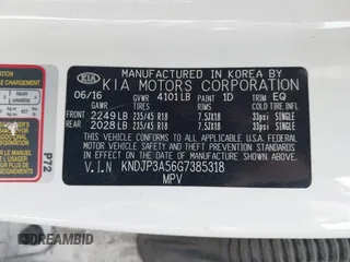 2016 Kia Soul + with VIN KNDJP3A56G7385318, listed as a IAAI auction lot 41067795 with 44,515 mi miles and . Bid and sale history available at DreamBid. Image 9.