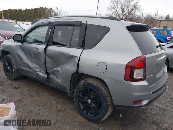 2016 Jeep Compass Sport with VIN 1C4NJDBB3GD549493, listed as a IAAI auction lot 41728474 with 120,470 mi miles and . Bid and sale history available at carsss.com. Image 3.
