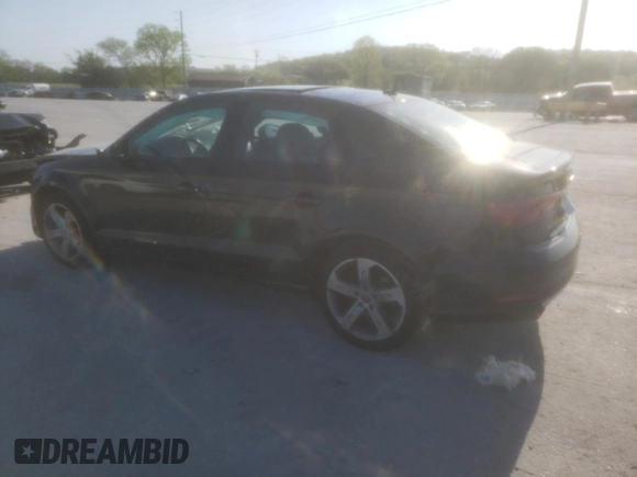 2017 Audi A3 Sedan Premium with VIN WAUB8GFF0H1017955, listed as a Copart auction lot 50989414 with 45,566 mi miles and Salvage Title. Bid and sale history available at carsss.com. Image 2.