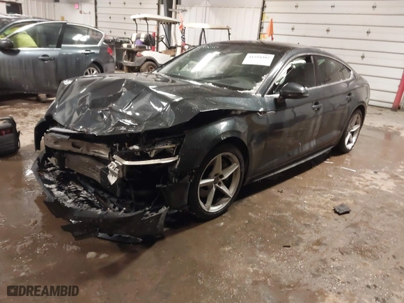 2018 Audi A5 Sportback Prestige with VIN WAUFNCF58JA011045, listed as a IAAI auction lot 41594382 with 63,583 mi miles. Bid and sale history available at carsss.com. Image 18.