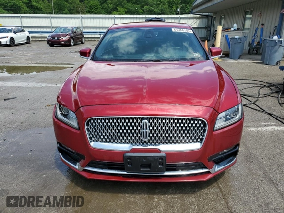 2017 Lincoln Continental Select with VIN 1LN6L9TK0H5629559, listed as a Copart auction lot 61366205 with 69,409 mi miles and Salvage title. Bid and sale history available at DreamBid. Image 5.