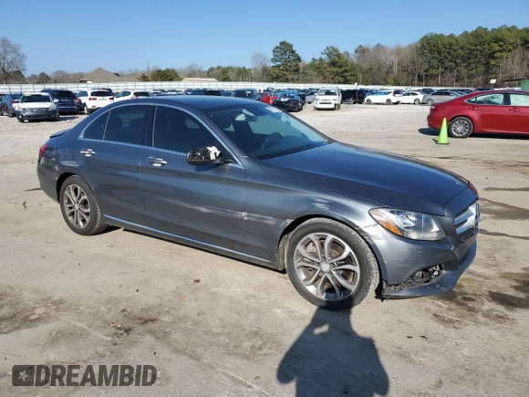 2017 Mercedes-Benz C C 300 with VIN 55SWF4JB9HU190666, listed as a Copart auction lot 43751165 with 122,002 mi miles and Salvage Title. Bid and sale history available at carsss.com. Image 4.