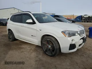 2017 BMW X3 xDrive28i with VIN 5UXWX9C52H0D95846, listed as a Copart auction lot 48123175 with Not Provided miles and Salvage Title. Bid and sale history available at DreamBid. Image 4.