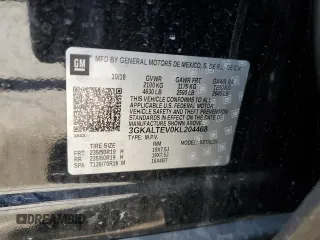 2019 GMC Terrain SLE with VIN 3GKALTEV0KL204468, listed as a Copart auction lot 50245695 with 87,689 mi miles and Salvage Title. Bid and sale history available at DreamBid. Image 13.