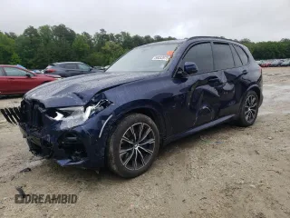 2019 BMW X5 xDrive40i with VIN 5UXCR6C57KLL40419, listed as a Copart auction lot 58033975 with 46,783 mi miles and Salvage title. Bid and sale history available at DreamBid. Image 1.