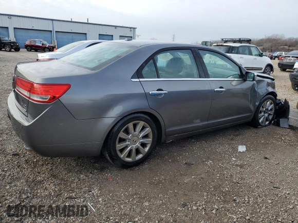 2010 Lincoln MKZ with VIN 3LNHL2JC9AR650943, listed as a Copart auction lot 87597055 with 257,655 mi miles and Salvage Title. Bid and sale history available at carsss.com. Image 3.