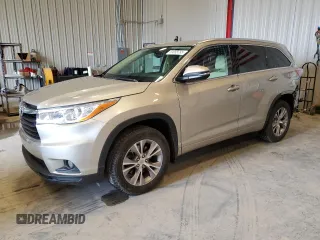2015 Toyota Highlander XLE z VIN 5TDJKRFH1FS222102, wystawiony jako Copart lot #59888785 z przebiegiem 56 280 mil mil oraz Czysty tytuł • Clean title. Historia ofert i sprzedaży dostępna na DreamBid. Obrazek 1.