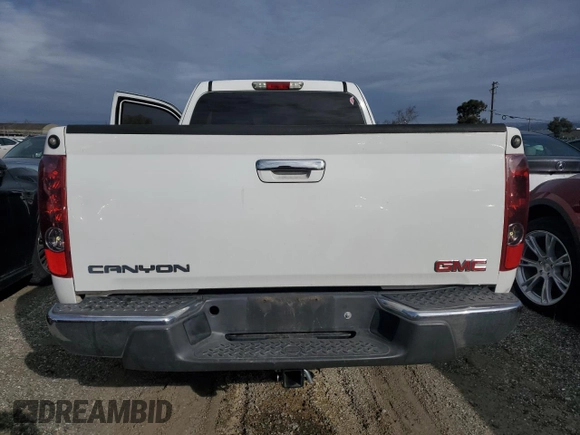 2012 GMC Canyon with VIN 1GTE5LFE4C8154762, listed as a Copart auction lot 46375805 with 190,916 mi miles and Salvage title. Bid and sale history available at DreamBid. Image 6.