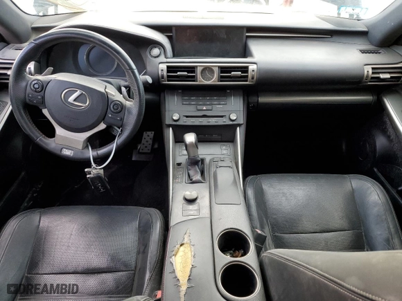 2015 Lexus IS 250 with VIN JTHCF1D26F5027789, listed as a Copart auction lot 54441345 with 0 mi miles and Salvage Title. Bid and sale history available at carsss.com. Image 8.