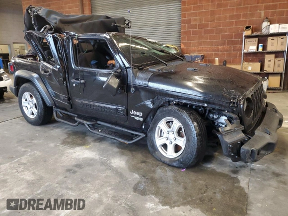 2021 Jeep Wrangler Unlimited Sport Altitude with VIN 1C4HJXDG5MW532637, listed as a Copart auction lot 45236365 with 39,214 mi miles and Salvage Title. Bid and sale history available at carsss.com. Image 4.