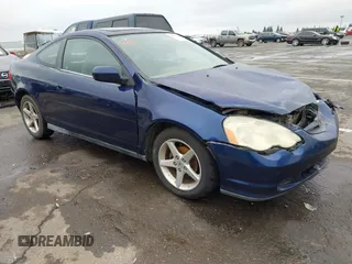 2002 Acura RSX Manual with VIN JH4DC53872C039109, listed as a IAAI auction lot 41616235 with 180,956 mi miles. Bid and sale history available at carsss.com. Image 1.