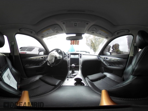 2018 Infiniti Q50 3.0t LUXE with VIN JN1EV7AP8JM364465, listed as a IAAI auction lot 41734191 with 136,869 mi miles. Bid and sale history available at carsss.com. Image 21.