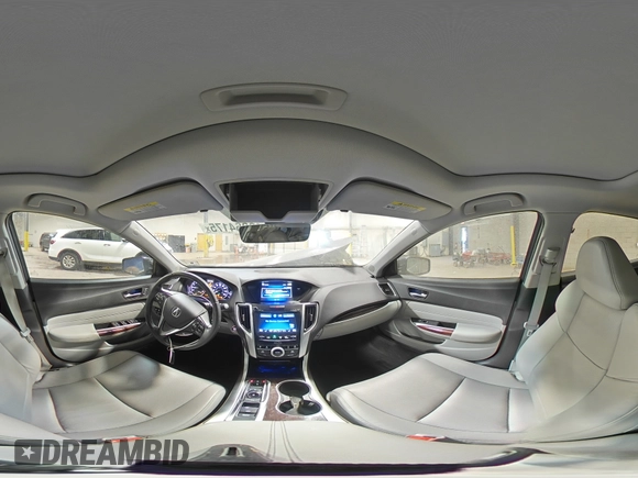 2015 Acura TLX Technology with VIN 19UUB2F53FA003635, listed as a Copart auction lot 48264175 with 124,818 mi miles and Salvage title. Bid and sale history available at DreamBid. Image 14.