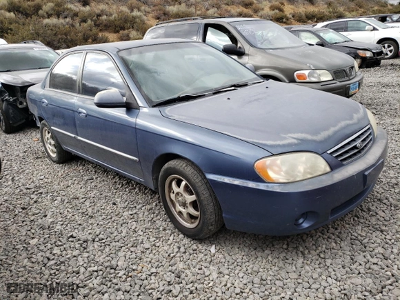 2003 Kia Spectra with VIN KNAFB121135283707, listed as a Copart auction lot 71500884 with 165,245 mi miles and Salvage Title. Bid and sale history available at carsss.com. Image 4.