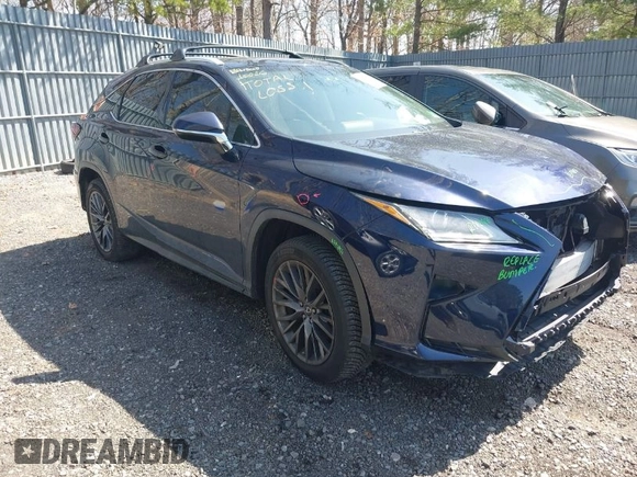 2016 Lexus RX 350 F Sport with VIN 2T2BZMCA6GC049712, listed as a IAAI auction lot 41944457 with 74,365 mi miles. Bid and sale history available at carsss.com. Image 1.
