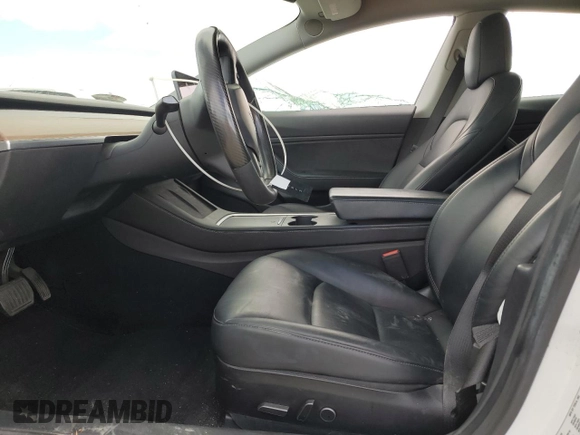 2021 Tesla Model 3 Long Range with VIN 5YJ3E1EB7MF874304, listed as a Copart auction lot 52652825 with Not Provided miles and Salvage Title. Bid and sale history available at carsss.com. Image 7.