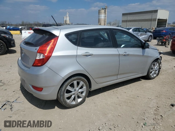2013 Hyundai Accent SE with VIN KMHCU5AE8DU074642, listed as a Copart auction lot 52932205 with 119,518 mi miles and Salvage Title. Bid and sale history available at carsss.com. Image 3.