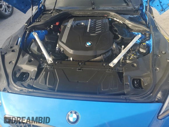 2020 BMW Z4 sDriveM40i z VIN WBAHF9C05LWW40270, wystawiony jako Copart lot #76310654 z przebiegiem Nie podano mil oraz Nie do naprawy • Non repairable. Historia ofert i sprzedaży dostępna na DreamBid. Obrazek 11.